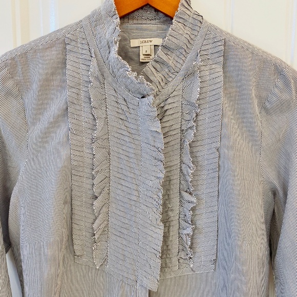 J.Crew Ruffled Button-Down Shirt - Picture 3 of 4